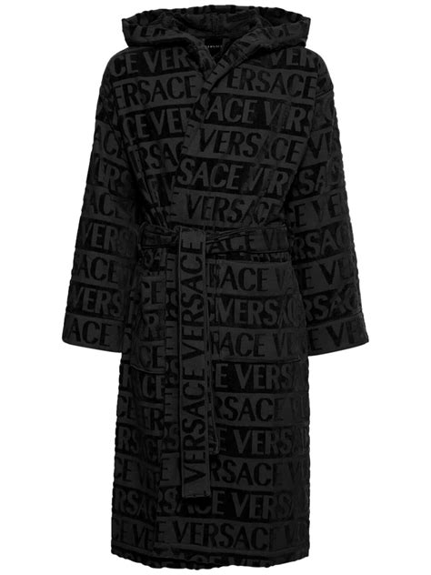 versace hooded bathrobe